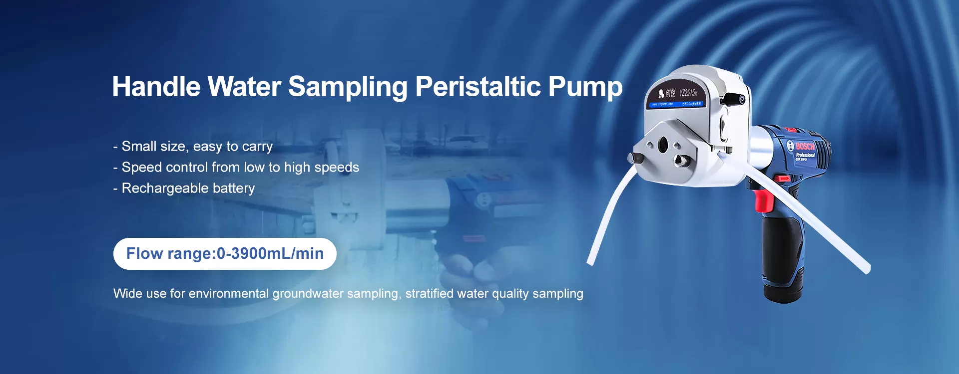 Handle Water Sampling Peristaltic Pump SC600