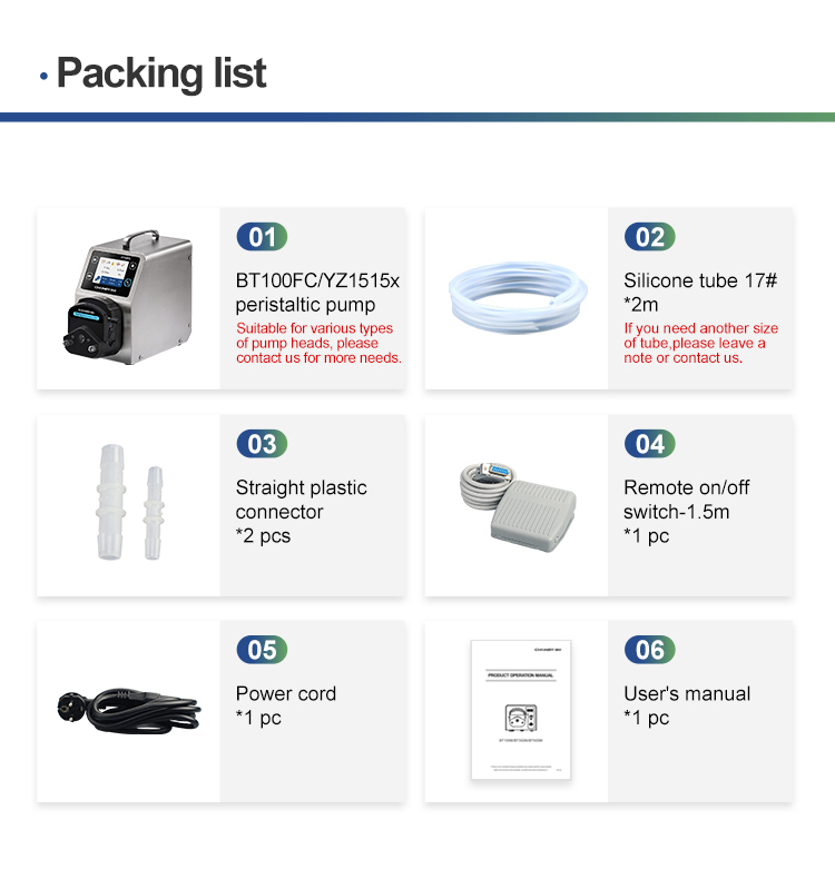 BT100FC Dispensing Peristaltic Pump