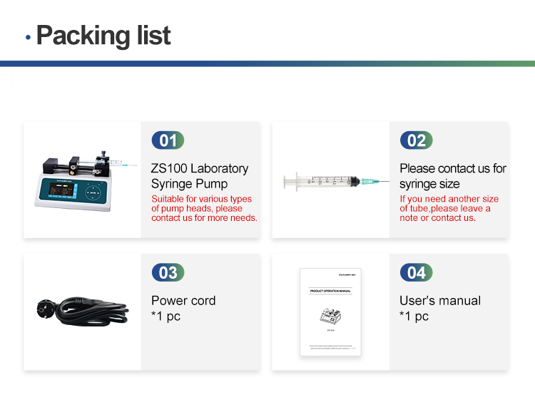 ZS100 Laboratory Syringe Pump