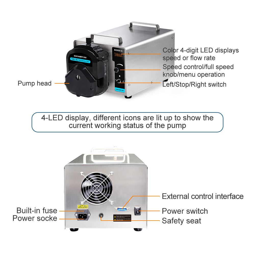 BG600-S Peristaltic Pump 12L Industrial Large Flow Water Treatment