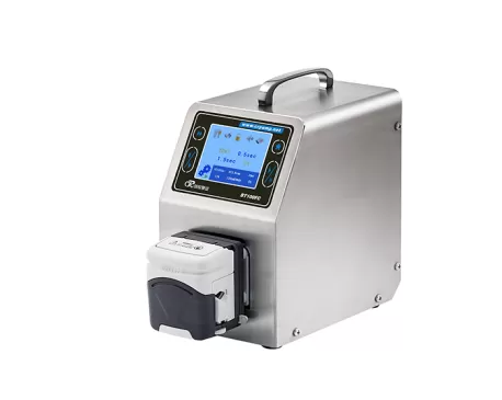 How does the peristaltic pump achieve maximum efficiency ?