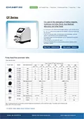 CF Series Pump Head/Tube Flow Parameter Table