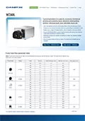 WT600 Pump Head/Tube Flow Parameter Table